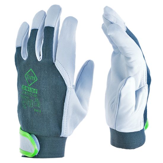 TIM-122,Vel.8, ROKAVICE IZ KOZJEGA USNJA IN BOMBAŽA ZA MONT.DELA, EN 388:2016(11