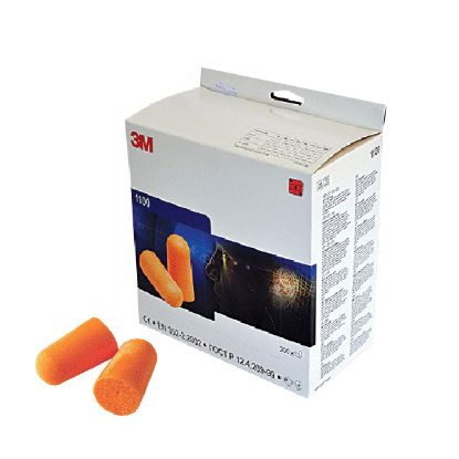 1100, ČEPKI UŠESNI 3M1100 ZA ENKRATNO UPORABO - PENASTI, 37dB (1gar/200 par)    