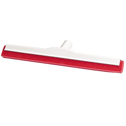 BRISALEC OKEN 450mm, rdeče barve, s plastičnim ohišjem in dvojno gumijasto čisti