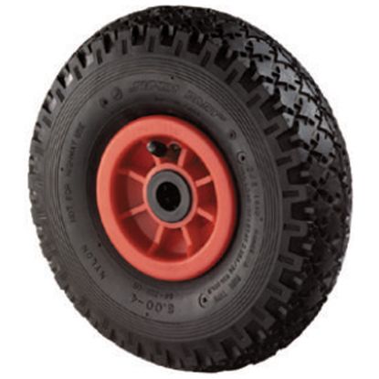 KOLO TRANSPORTNO ZRAČNO GUMI D400x100mm, nosilnost 125kg-plastično platišče, z l