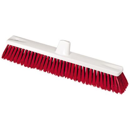 METLA ZA INDUSTRIJSKE DVORANE IN CESTE DOLŽINE 450mm, plastična, rdeče barve (to