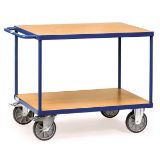 TRANSPORTNI VOZIČEK, 2 POLICI 850X500mm NOSILNOST 500kg, MODER