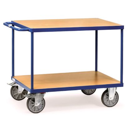 VOZIČEK TRANSPORTNI-ROČNI 600kg z 2 naklad. površ.1200x800mm   