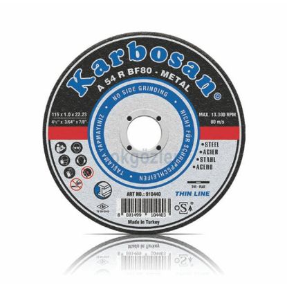 PLOŠČA REZALNA D125x1,0x22,23mm za jeklo A54 R BF80