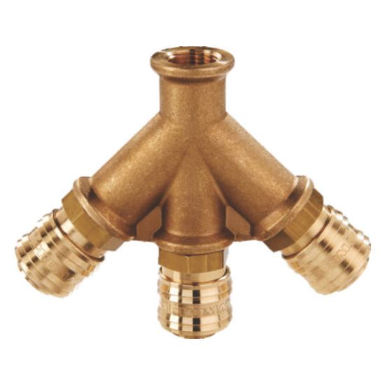 RAZDELILNIK Z TREMI SKLOPKAMI iz mesinga IG DN7,2-G1/2"