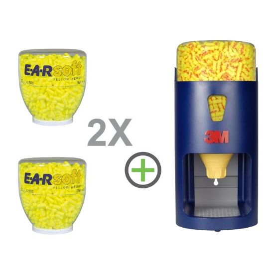 2X PD-01-002, ČEPKI UŠESNI E-A-R SOFT, 36dB, ( 1gar= 500 par) XA007702054 + 391-