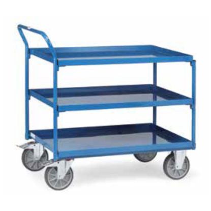 VOZIČEK TRANSPORTNI 1000x700x1105mm, nosilnosti 400Kg, v treh etažah FETRA