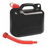 POSODA ZA GORIVO PVC, 165X330X320MM, S CEVKO ZA PRETAKANJE, 10L, ČRNA