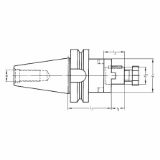 TRN VPENJALNI KOMBINIRANI ZA REZKALNO GLAVO MAS BT40/D32mm, L=60mm