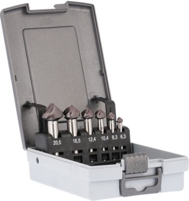 Slika GREZILA DIN335/C 90° V-NX v 6-delni garnituri (D6,3-20,5mm) HSS-Co AlTiN