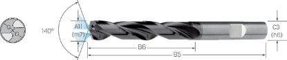 Slika SVEDER ŠPIRALNI VHM DIN6537HB D8,0mm 3xD IK TiAlN ECOLINE