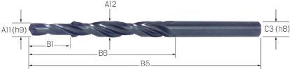 Slika SVEDER STOPENJSKI DIN8378 90° D6,8x9,0mm za M8 HSS                              