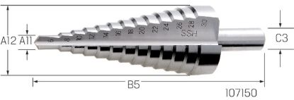 Slika SVEDER STOPNIČASTI D6-D30mm HSS 