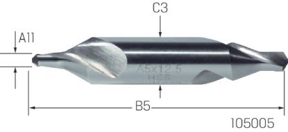 Slika SVEDER SREDIŠČNI DIN333A D4mm HSS                                               