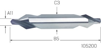 Slika SVEDER SREDIŠČNI DIN333/A D4,0/10,0mm 60° HSS-Co