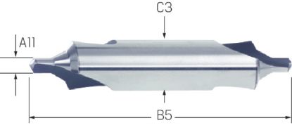 Slika SVEDER SREDIŠČNI DIN333/B D4,0mm 60/120° HSS 
