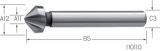 Slika GREZILO DIN335/C 90° D12,4mm HSS
