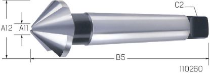 Slika GREZILO 90° D25,0mm MK2 HSS 