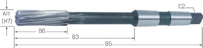 Slika POVRTALO STROJNO DIN208 D17,0mm H7 HSS-E MK                                     