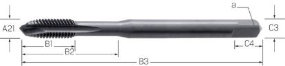 Slika SVEDER NAVOJNI STROJNI DIN371/B ST/OX M4 HSS-E