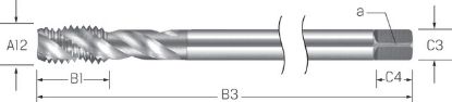 Slika SVEDER NAVOJNI STROJNI RSP40 M6 L=160mm HSS-E-V3 - extra dolgi