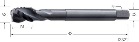 SVEDER NAVOJNI STROJNI DIN374/C ST R35 M4x0,5 HSS-Co