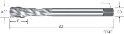 Slika SVEDER NAVOJNI STROJNI DIN5156/C G1/4-19 HSS-E V3 RSP40 - zaviti