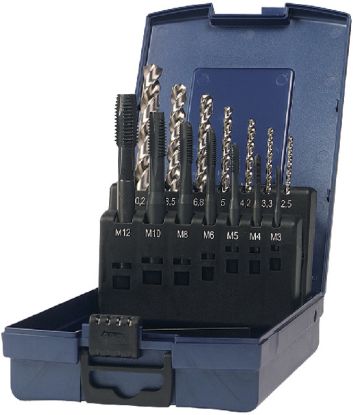 Slika GARNITURA NAVOJNIH STROJNIH SVEDROV M3-M12 HSS-E INOX