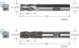 Slika REZKAR PALIČNI DIN844/B TYP:N D22,0mm HSS-Co     