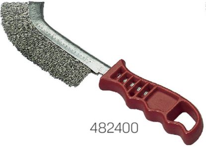Slika ŠČETKA ŽIČNA JEKLENA S PLASTIČNIM ROČAJEM 265mm                                 