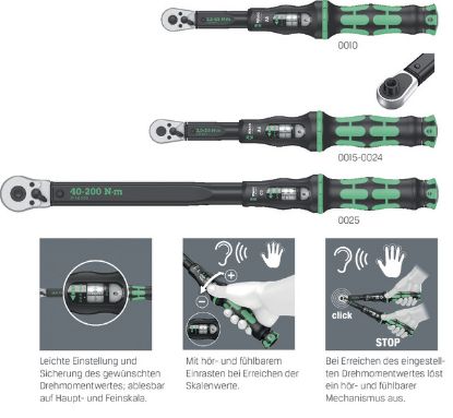 Slika KLJUČ MOMENTNI Click-Torque C1 1/2" 10-50Nm(±3%) L=360mm WERA