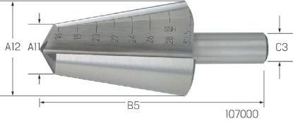Slika Blechschälbohrer HSSE gerade   16,0-30,5mm PREMUS