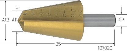 Slika SVEDER ZA PLOČEVINO D4,0-30,5mm HSS-Co TiN