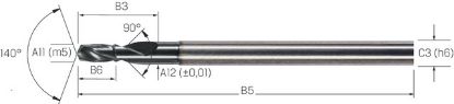 Slika Kleinstbohrer VHM TiAlN UNI CD-PILOT         0,45mm MIKRON