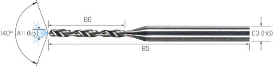 Kleinstbohrer VHM 6xd UNI CD-COOL          0,75mm MIKRON