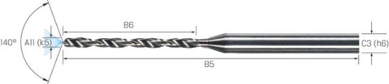 Kleinstbohrer VHM 10xd UNI CD-COOL          0,75mm MIKRON