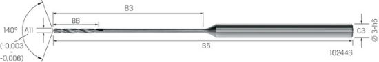 Kl.-Bohrer VHM eXe 30xd Stahl CD-FLEX          0,20mm MIKRON