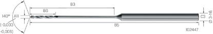 Slika Kleinstbohrer VHM 30xd Stahl CD-FLEX          0,25mm MIKRON