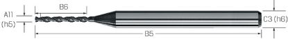 Slika Kleinstbohrer VHM 7xd UNI MIQUDRILL 210    1,63mm MIKRON