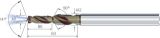 Slika Kleinstbohrer VHM 3xd Titan CD Cool Ti ATC 1,00 mm, Mikron
