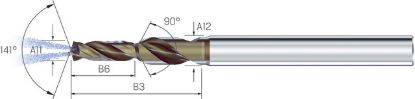 Slika Kleinstbohrer VHM 3xd Titan CD Cool Ti ATC 1,00 mm, Mikron