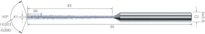 Slika Kleinstbohrer VHM 50xd Titan CD-FLEX-IK       0,57mm MIKRON