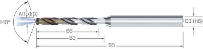 Slika Kleinstbohrer VHM 6xd Titan CD Cool Ti 4,90 mm, Mikron