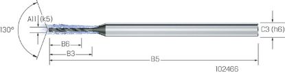 Slika Kl.-Bohrer VHM eXe 8xd Inox CD-SST-IK        0,70mm MIKRON