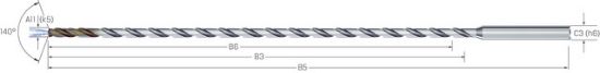 CrazyDrill Cool-SST VHM RIP 40xd, Inox, IKZ, 2,10mm MIKRON