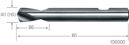 Slika SVEDER SREDIŠČNI NC 120° D8,0mm HSS-Co5                                         