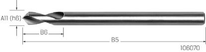 Slika SVEDER NC D16,0mm 90° HSS-E - DOLGI