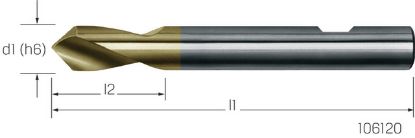 Slika SVEDER SREDIŠČNI NC 90° D20mm HSCo/TIN