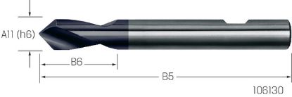 Slika SVEDER SREDIŠČNI NC 90° D12mm TiAIN