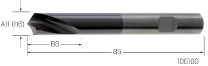 Slika NC-Anbohrer VHM TiAlN 120° ISO10898/N   12,00mm PREMUS